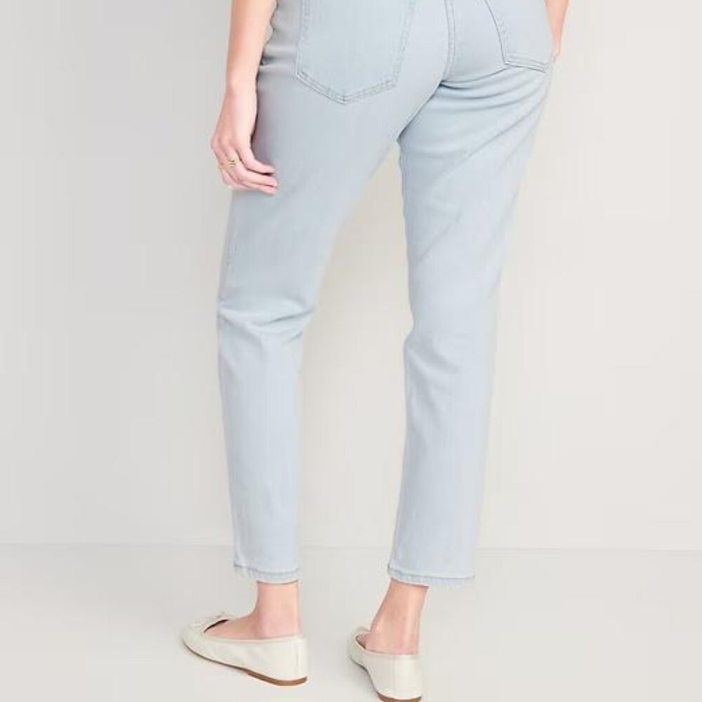 NWT Old Navy Curvy High-Waisted OG Straight Ankle Jeans - Picture 4 of 10